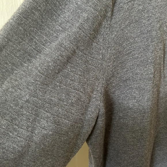 Theory grey zipper cardigan - Picture 5 of 7